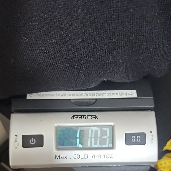 SJYP Black Hoodie with Red and Tan Accents Cashmere Wool Mix Long Sleeve Size L - Picture 7 of 7